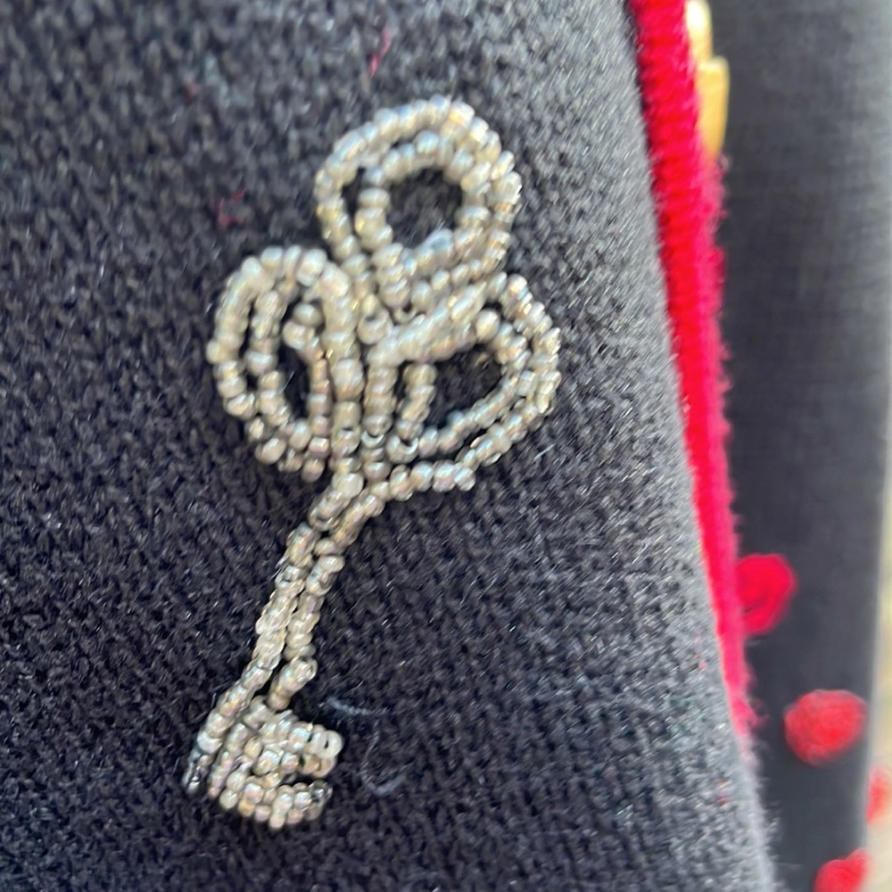 Vintage Storybook Key to my Heart sweater XXL - Picture 7 of 9